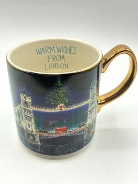 Anthropologie Holiday In The City Christmas 2023 Mug London